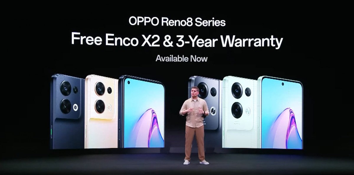 Oppo Launches Reno 8 series, Oppo Enco X2 earbuds and Oppo Pad Air