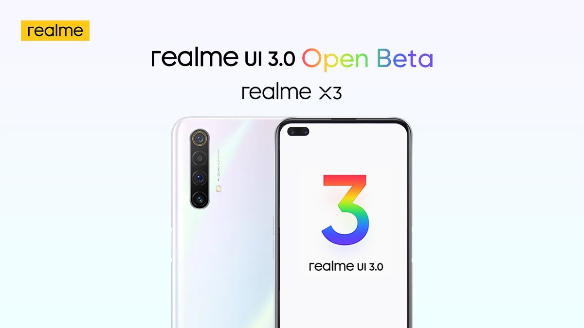 Realme UI 3.0 open beta for Realme X3 announced