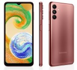 The new Samsung Galaxy A04s in copper