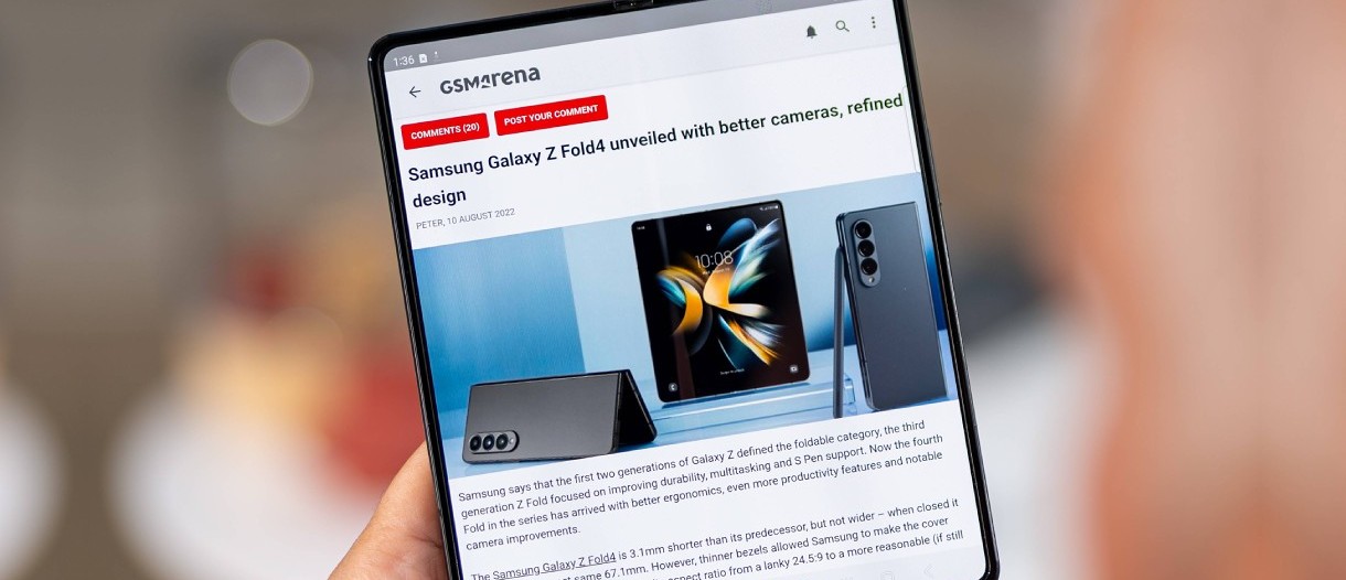Samsung Galaxy Z Fold4 in for review -  news