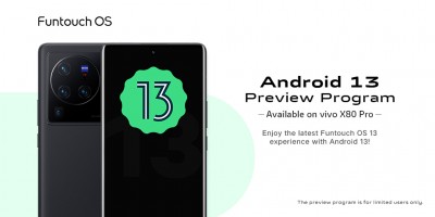 Een preview-versie van FuntouchOS 13 (Android 13) komt naar de vivo X80 Pro en iQOO 9 Pro