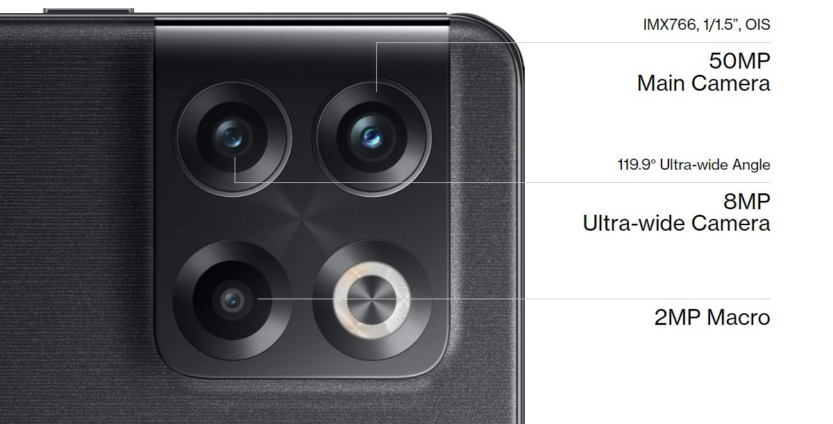 OnePlus 10T camera setup