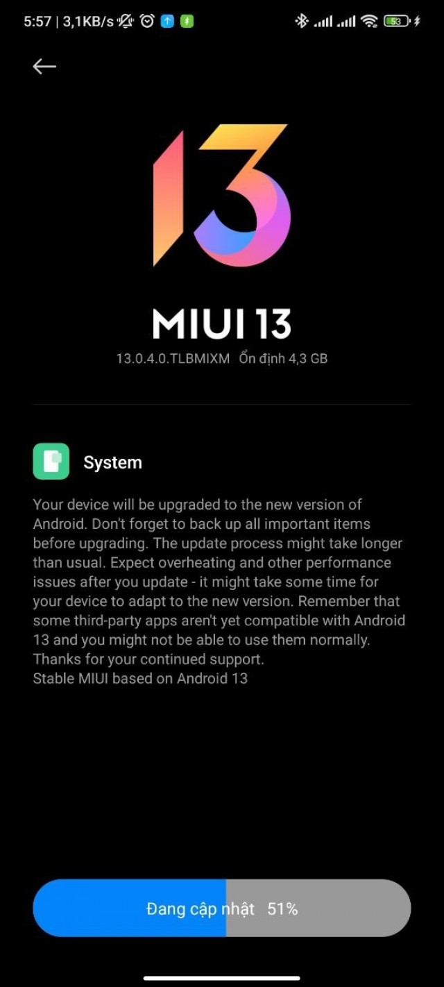 MIUI 13 on Android 13 for Xiaomi 12