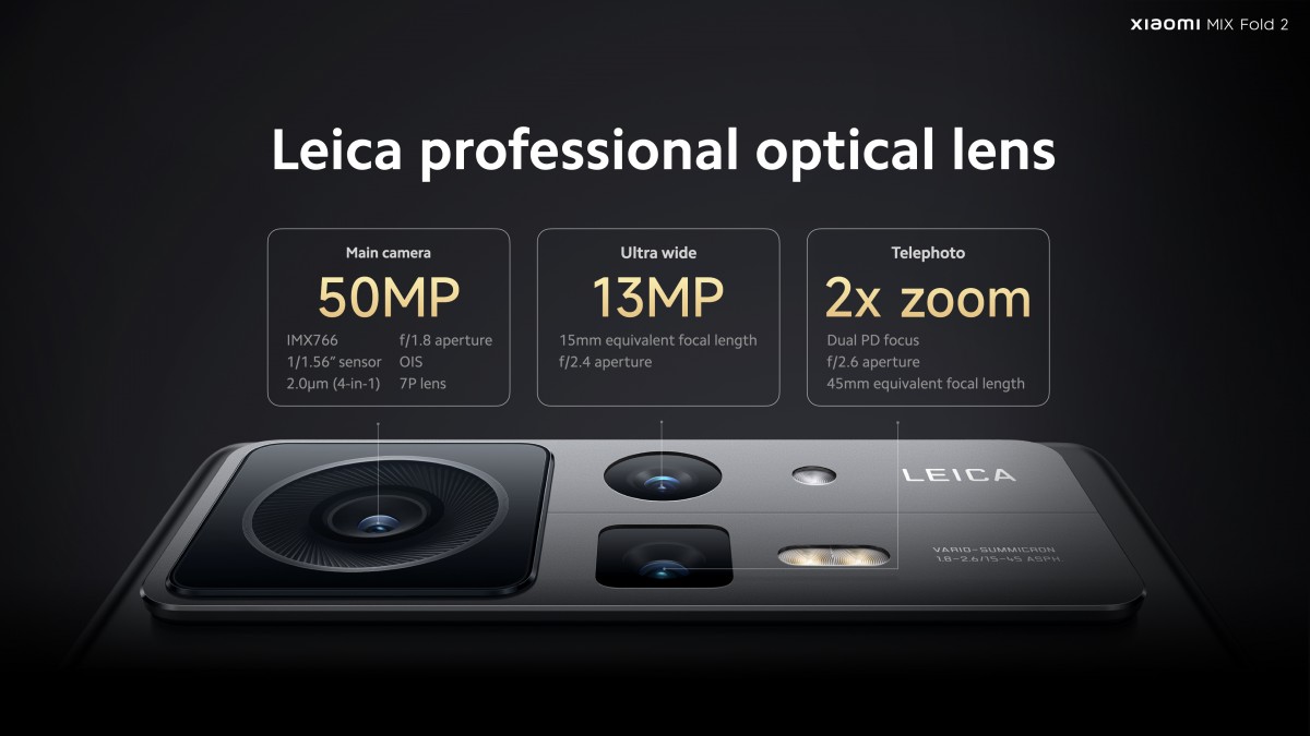 Ανακοινώθηκε το Xiaomi Mix Fold 2 με κομψή σχεδίαση και οπτικά Leica