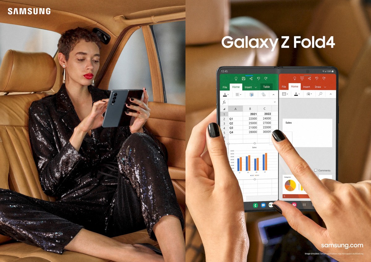 The Galaxy Z Fold 4 is official, brings Android 12L's new taskbar