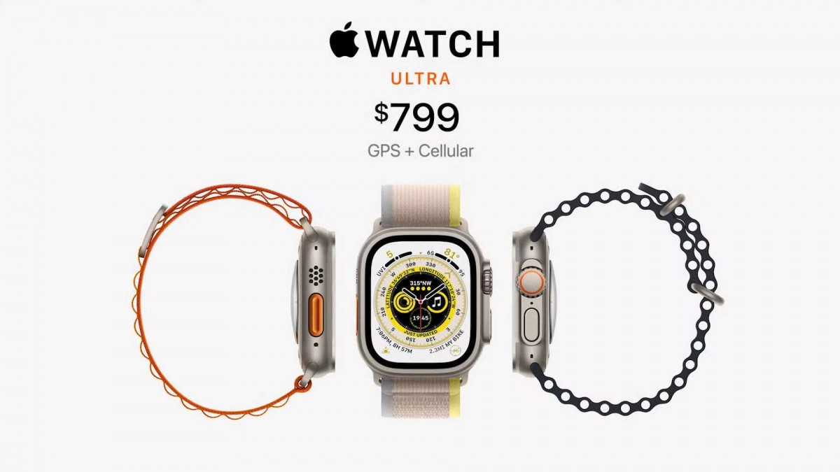 Apple Watch Ultra has 49mm display for $799, Watch Series 8 and new SE also official 