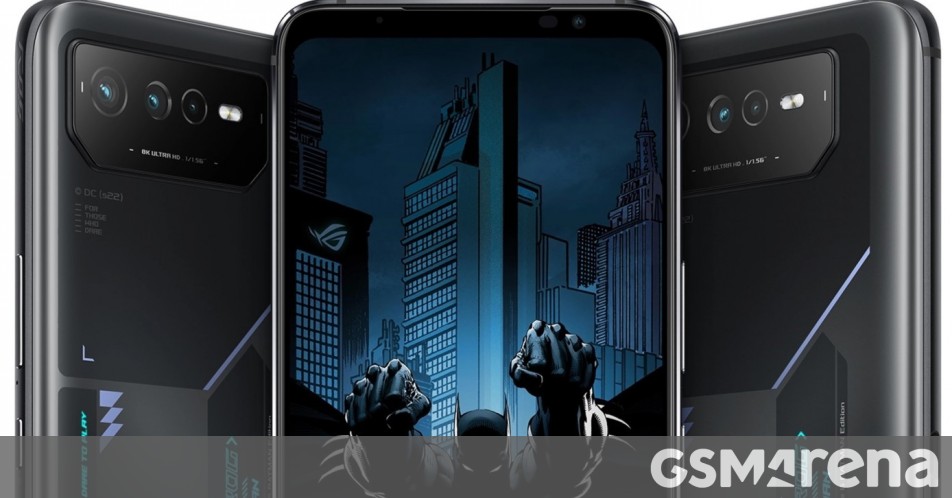 Asus ROG Phone 6 Batman Edition's render surfaces