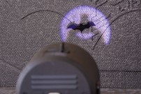 The bat signal searchlight has two modes
