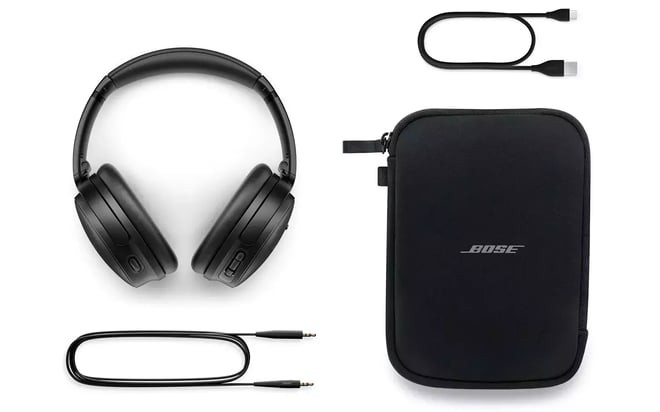 Bose QuietComfort SE nutekėjimas su panašiomis specifikacijomis kaip QC 45