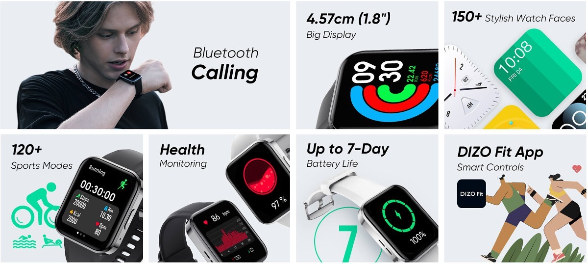 DIZO Watch R Talk and Watch D Talk unveiled with Bluetooth calling feature