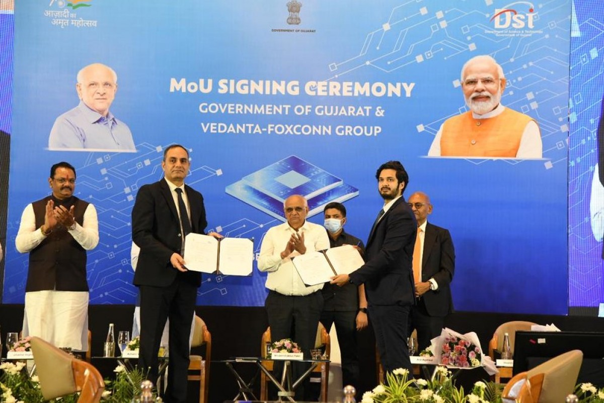 Vedanta-Foxconn group MoU signing ceremony event