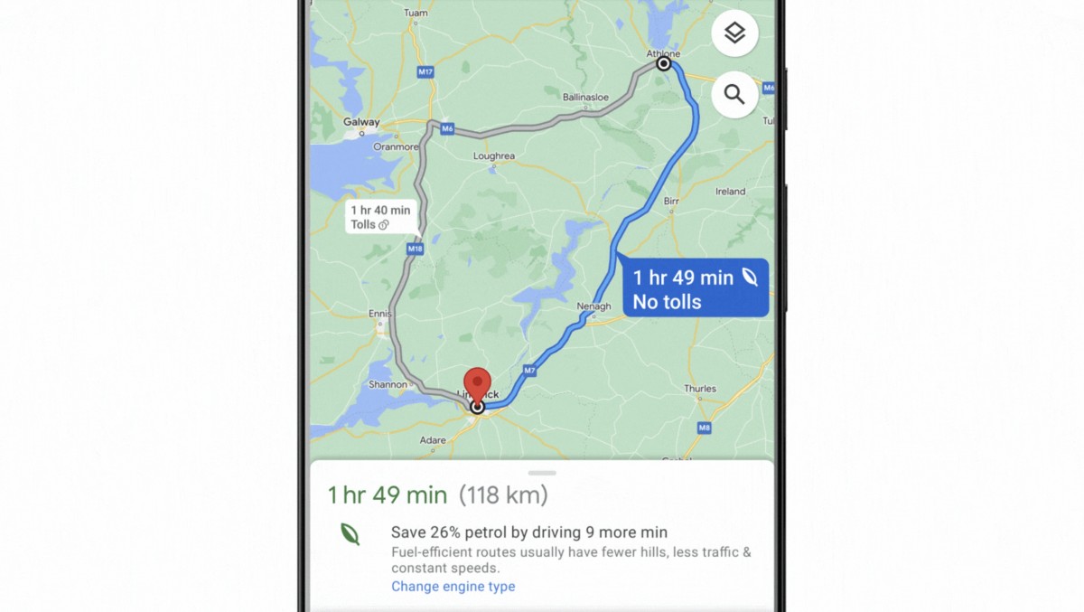 Google expands Maps eco-friendly routes to nearly 40 European countries