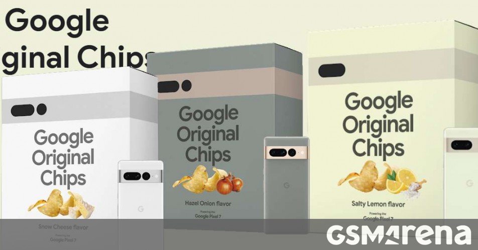 Google teases Pixel 7 colors with weirdly delicious chips in Japan