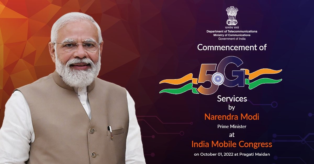 5G services will launch in India on October 1