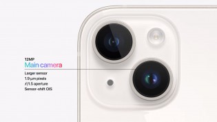 The vanilla models get a bigger sensor in the main cam (1.9µm vs. 1.7µm)