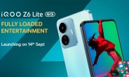 iQOO Z6 Lite is launching on September 14
