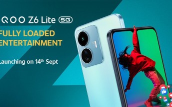 iQOO Z6 Lite is launching on September 14