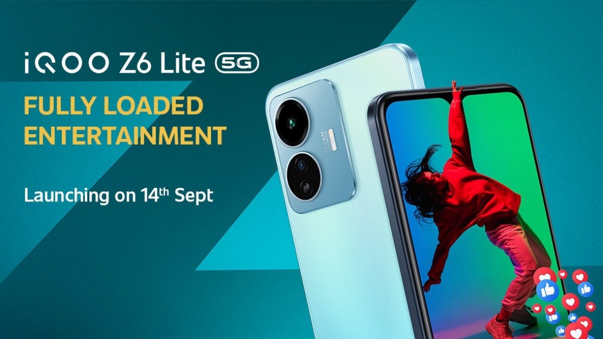 iQOO Z6 Lite is launching on September 14