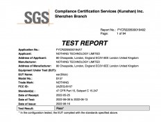 Nothing Ear (Stick) FCC certifications