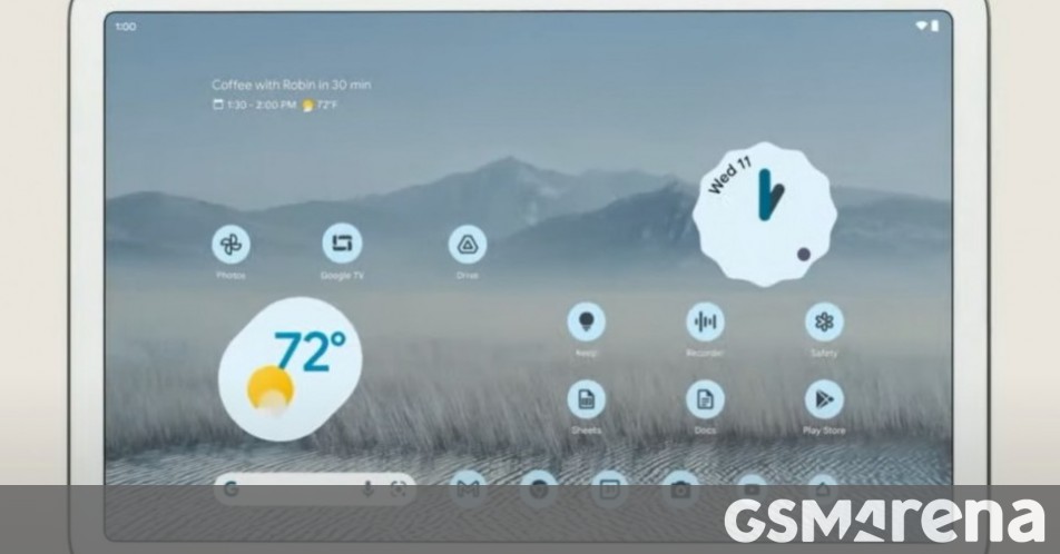 Google Pixel Tablet spec details leak