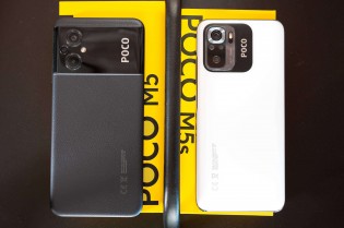 Poco M5, left, Poco M5s, right