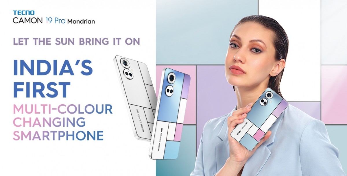 Tecno launched Camon 19 Pro Mondrian with changing colors