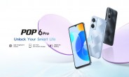 Tecno Pop 6 Pro goes official with a 6.6" screen and 5,000 mAh battery