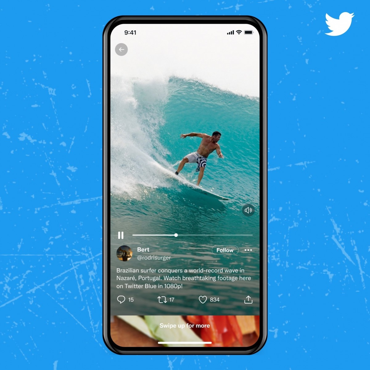 Twitter experiments with video again, tests vertically scrolling video