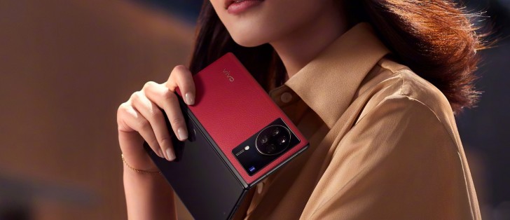 vivo shows off images of X Fold+ in red - GSMArena.com news