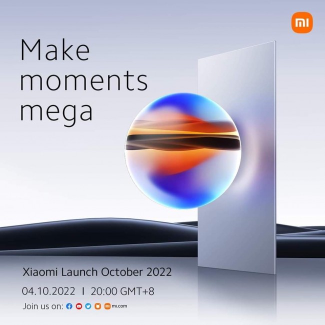 Xiaomi 12T series launch event poster