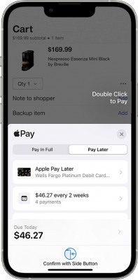 Apple Pay was later introduced in iOS 16