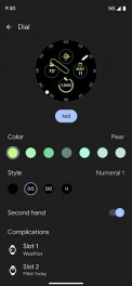 Google Pixel Watch app interface