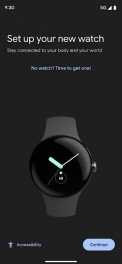 Google Pixel Watch app interface