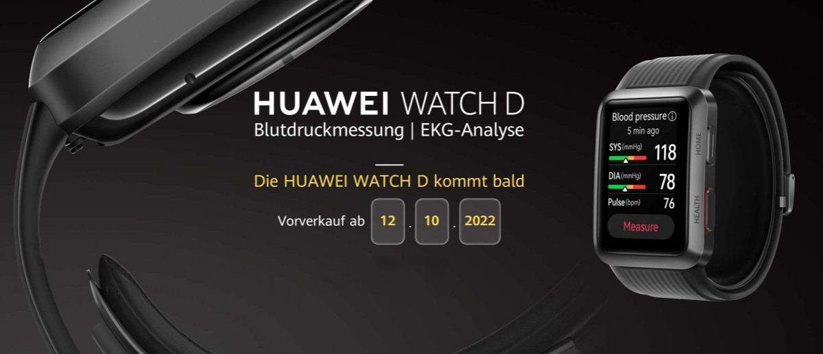 Huawei Watch D has finally arrived in Europe, sales will begin on October 12
