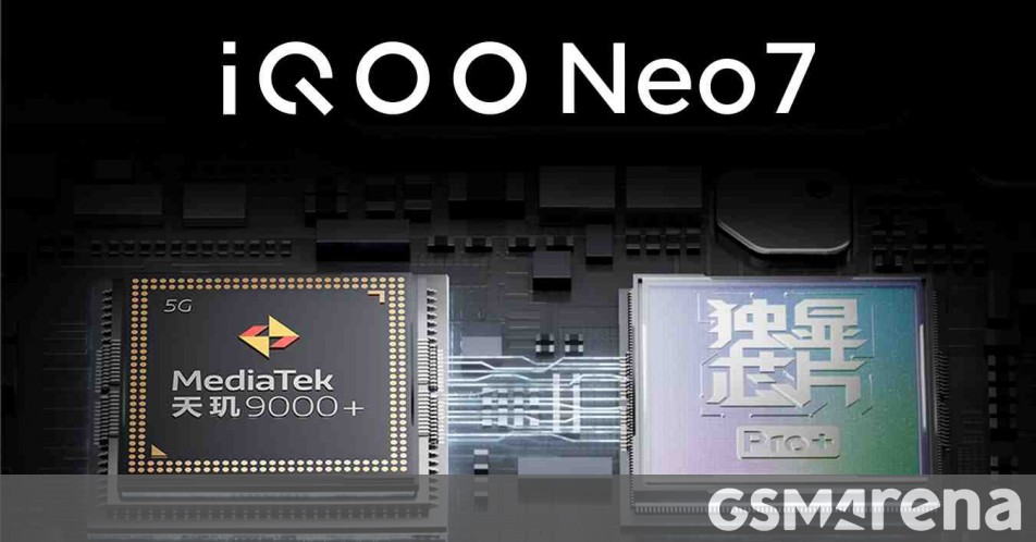 iQOO Neo7 will pack Dimensity 9000+ and custom display chip