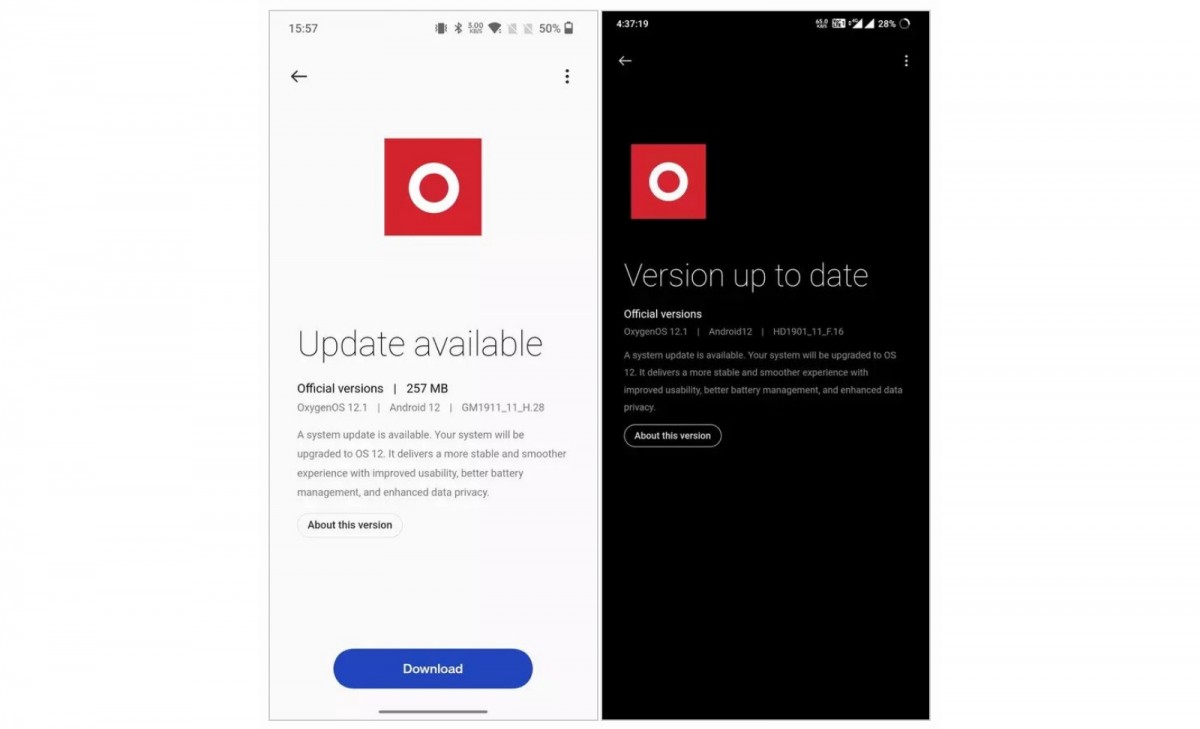 oneplus android 12 update date