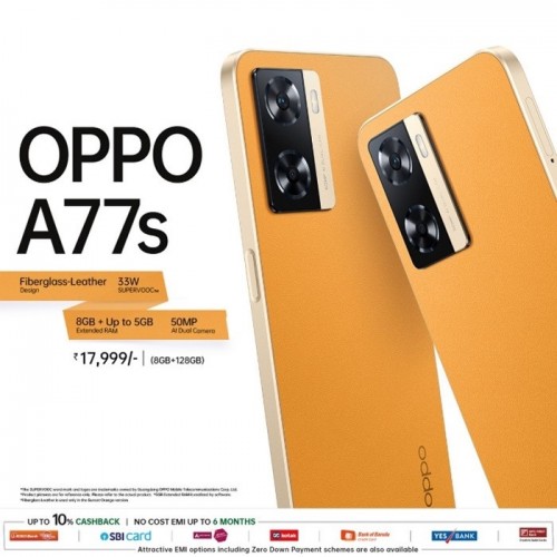 Oppo A17 và A77s ra mắt tại Ấn Độ
