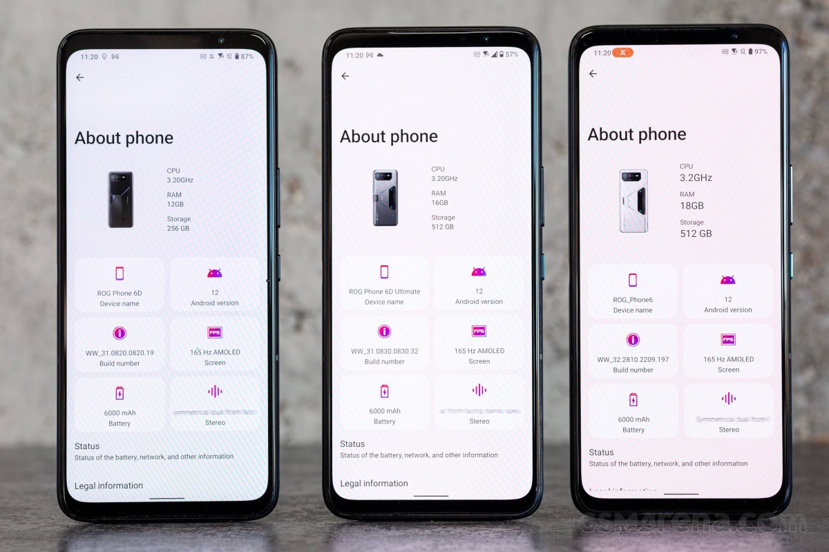 Three Asus ROG Phone 6 models put to test - which one is the