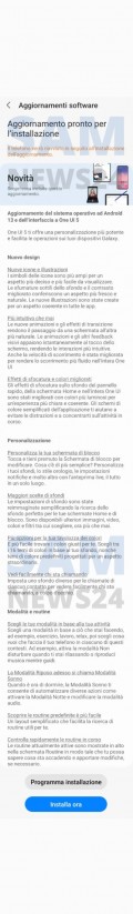 OTA release notes in Italian