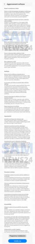 OTA release notes in Italian