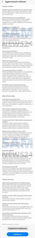 OTA release notes in Italian