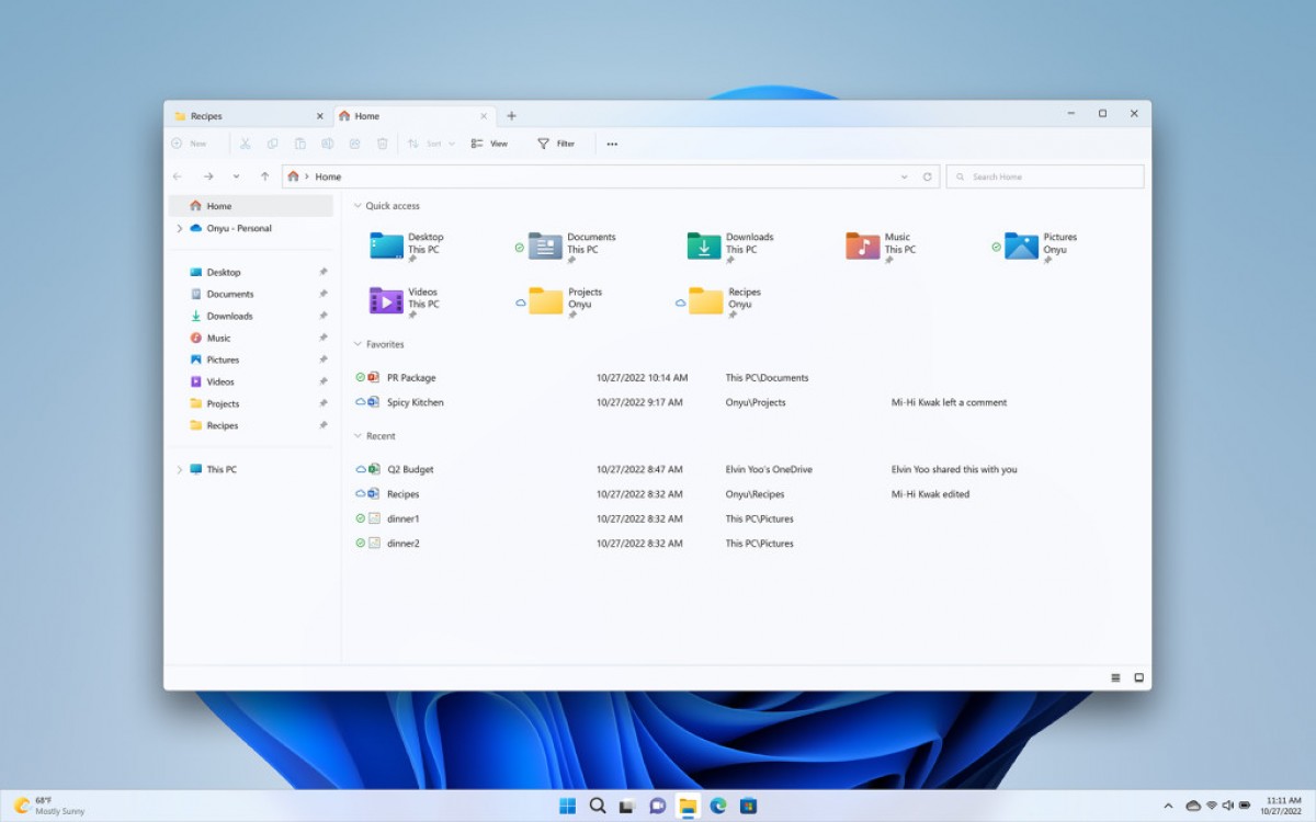 Windows 11 gains new features with the latest update, File Explorer tabs and Taskbar tweaks