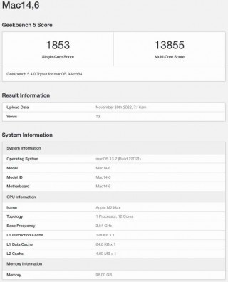 Two MacBook Pro runs with the M2 Max processor