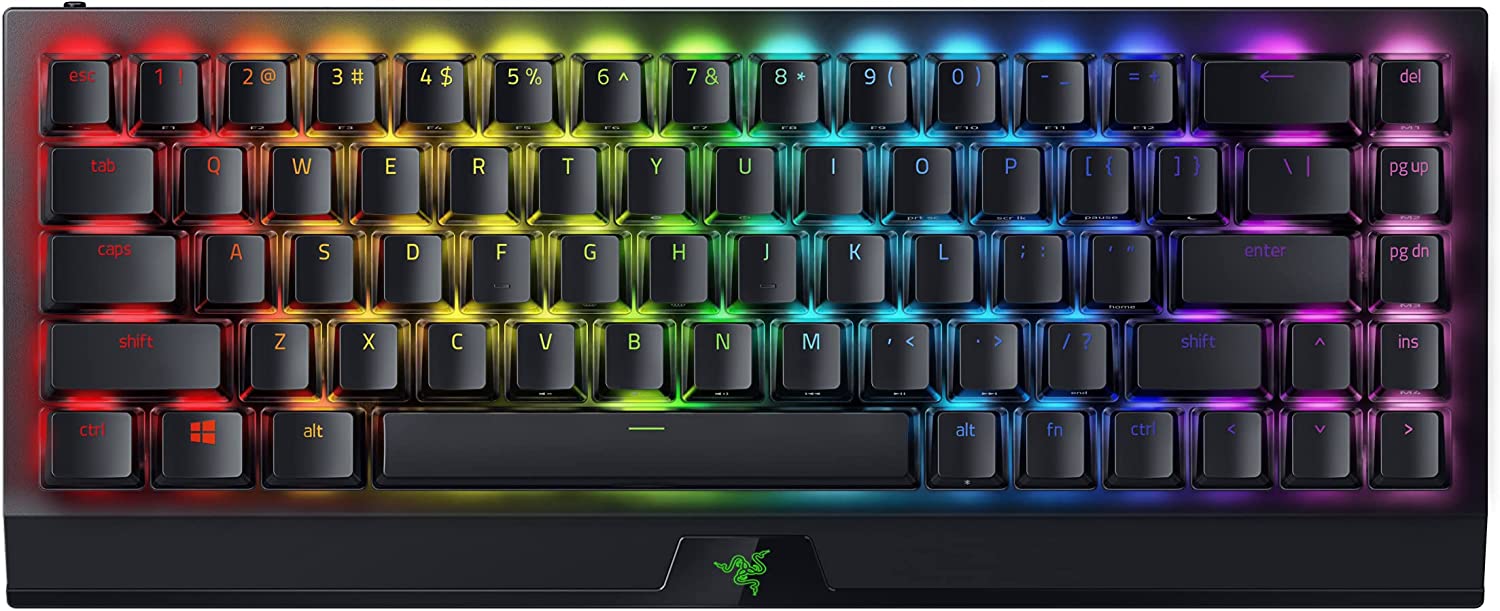 Razer BlackWidow V3 Mini 65% Teclado mecánico inalámbrico para juegos