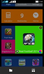 Nokia X platform: Home screen