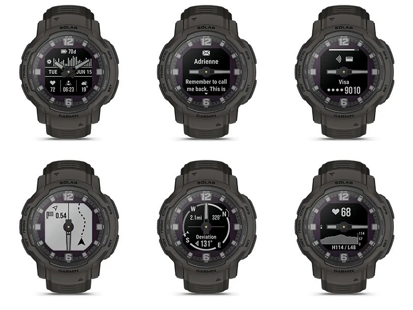 Garmin Instinct Crossover, Hybrid Rugged Smartwatch, Analogue