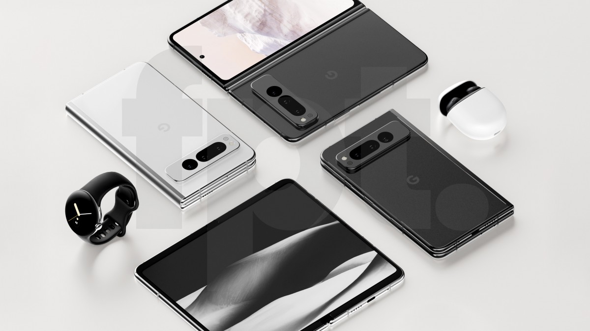 Google Pixel Fold shown in detailed renders, pricing revealed