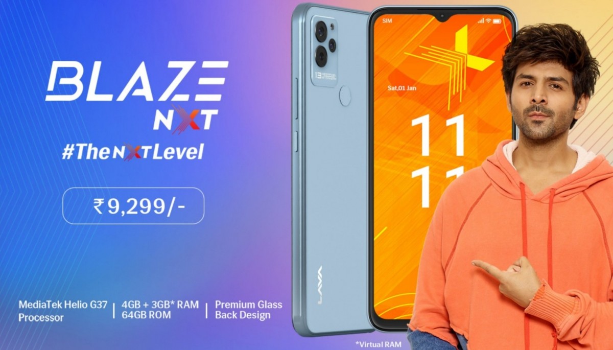 Lava Blaze NXT announced with Helio G37 SoC and glass back for under INR 10,000