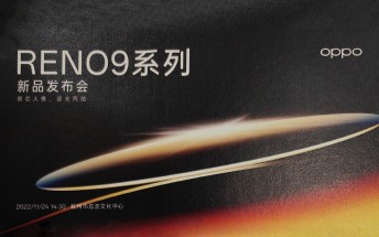 Oppo Reno9 series coming on November 24
