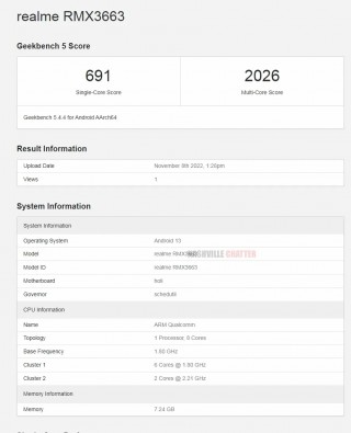 Realme 10 Pro+ and Realme 10 Pro on Geekbench